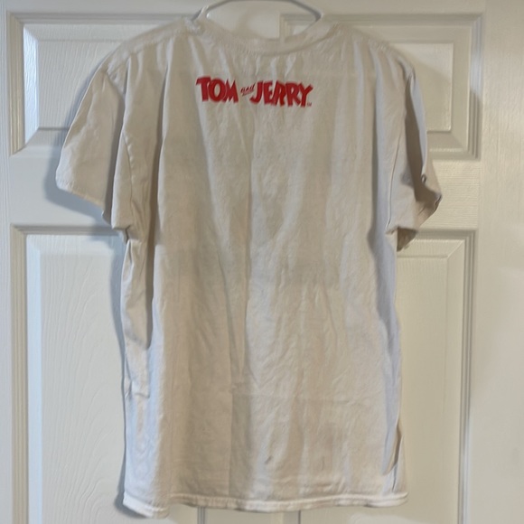 VINTAGE TOM AN JERRY WHITE TSHIRT SIZE M - Picture 3 of 5